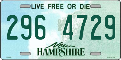 NH license plate 2964729