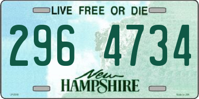 NH license plate 2964734