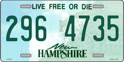 NH license plate 2964735