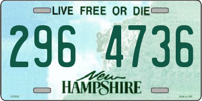 NH license plate 2964736