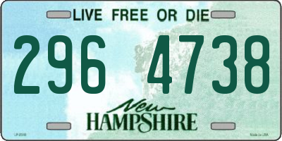 NH license plate 2964738