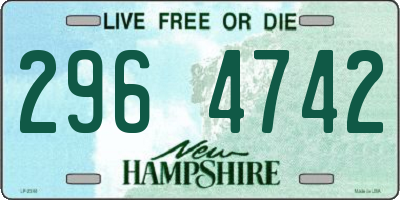 NH license plate 2964742