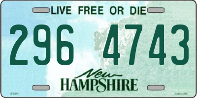NH license plate 2964743