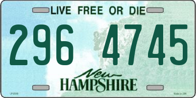 NH license plate 2964745