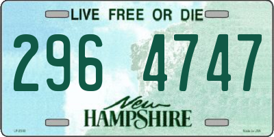 NH license plate 2964747