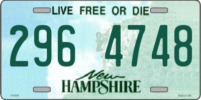 NH license plate 2964748