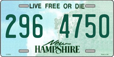 NH license plate 2964750
