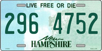 NH license plate 2964752