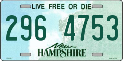 NH license plate 2964753