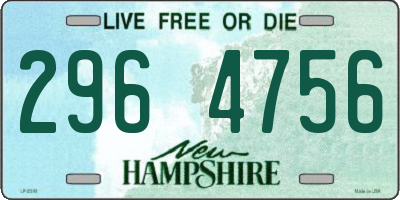 NH license plate 2964756
