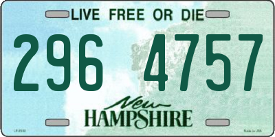 NH license plate 2964757