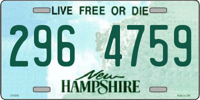 NH license plate 2964759
