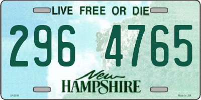 NH license plate 2964765