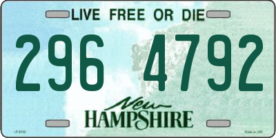 NH license plate 2964792