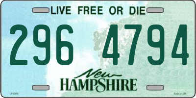 NH license plate 2964794