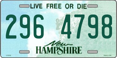 NH license plate 2964798
