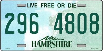 NH license plate 2964808