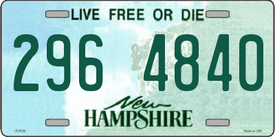 NH license plate 2964840