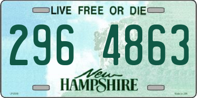 NH license plate 2964863