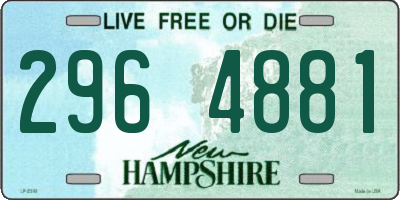 NH license plate 2964881