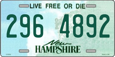 NH license plate 2964892