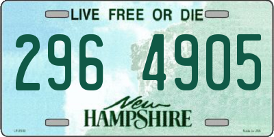 NH license plate 2964905