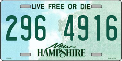 NH license plate 2964916