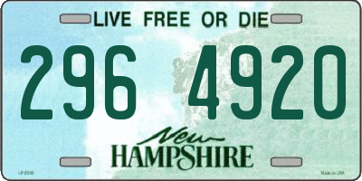 NH license plate 2964920