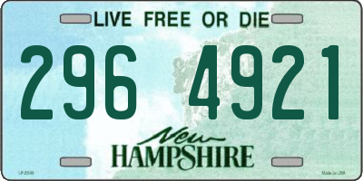 NH license plate 2964921