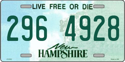 NH license plate 2964928