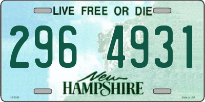 NH license plate 2964931