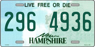 NH license plate 2964936