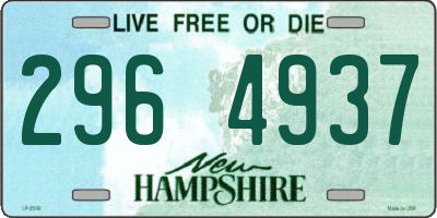 NH license plate 2964937