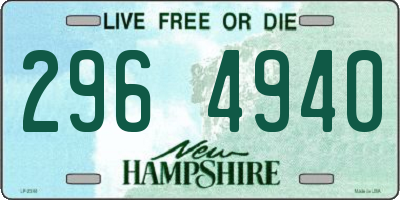 NH license plate 2964940