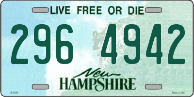 NH license plate 2964942