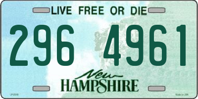 NH license plate 2964961