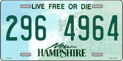 NH license plate 2964964