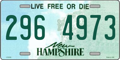 NH license plate 2964973