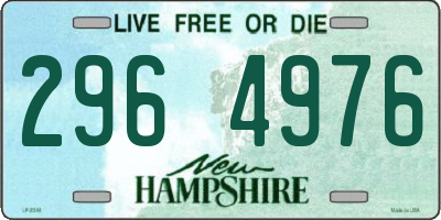 NH license plate 2964976