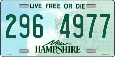 NH license plate 2964977