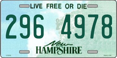NH license plate 2964978