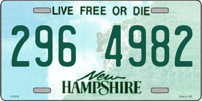 NH license plate 2964982