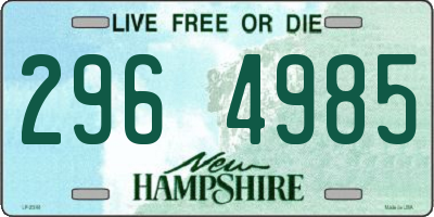 NH license plate 2964985