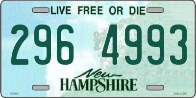 NH license plate 2964993
