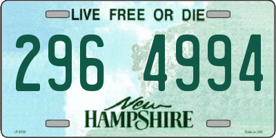 NH license plate 2964994