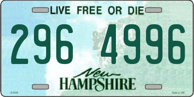 NH license plate 2964996