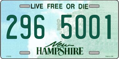 NH license plate 2965001