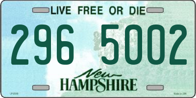 NH license plate 2965002