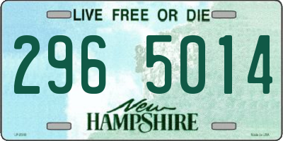 NH license plate 2965014