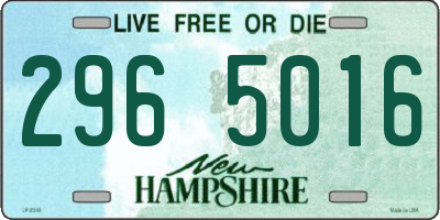 NH license plate 2965016
